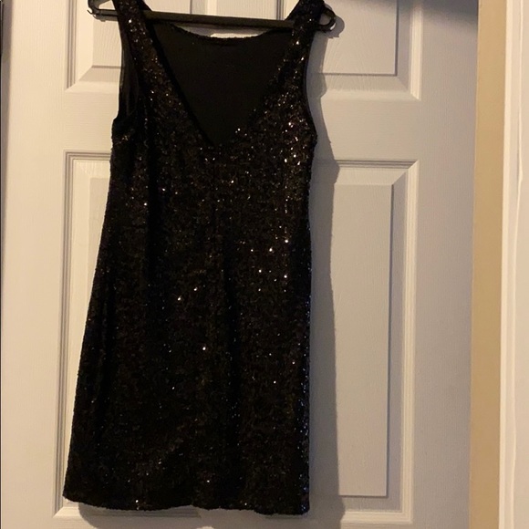 Pull&Bear - Black Sequin Dress - Picture 2 of 3
